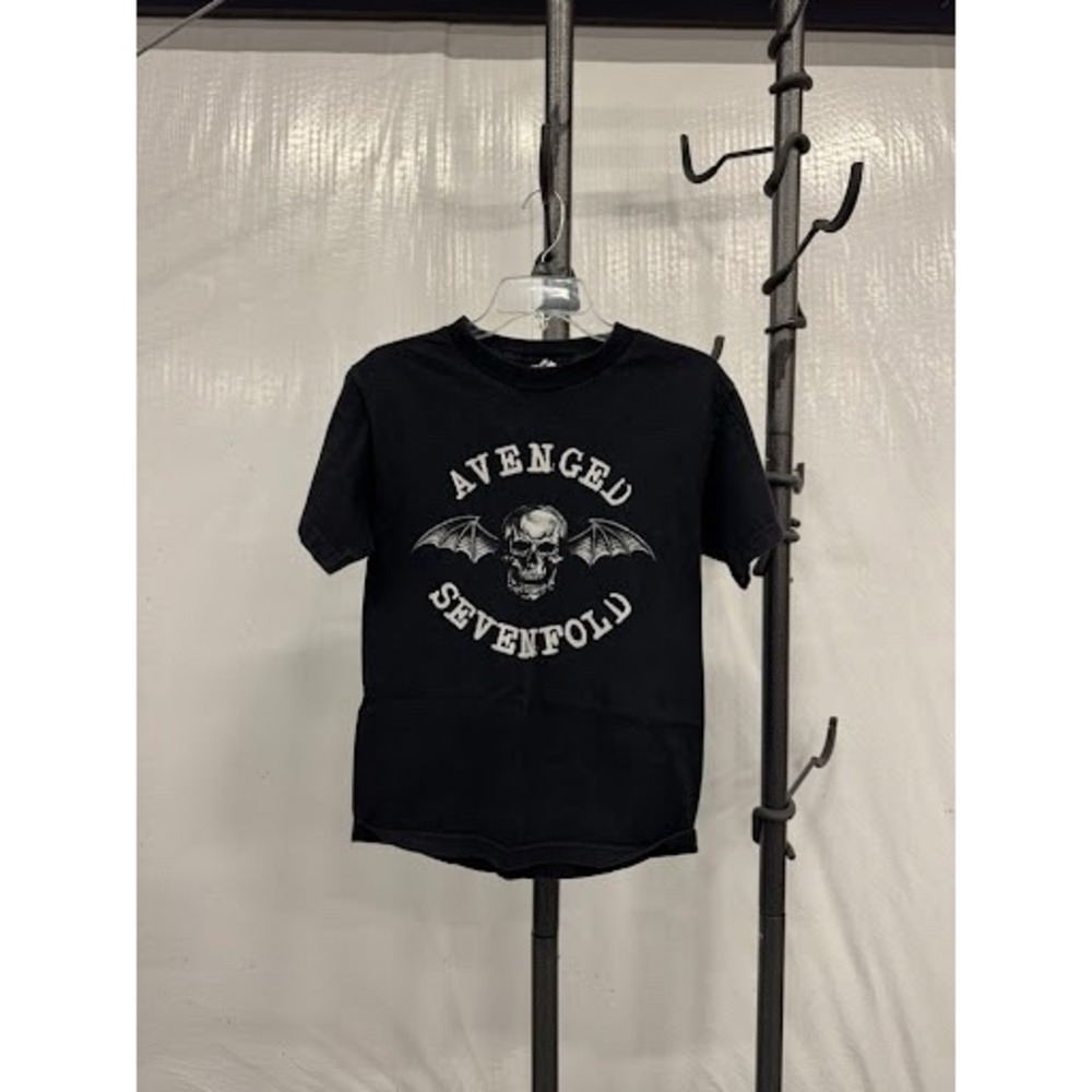 Vintage Avenged Sevenfold Deathbat Band T-Shirt Alstyle Black 2000s Y2K Mens S